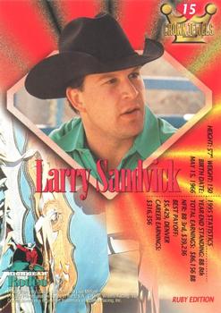1996 High Gear Rodeo Crown Jewels #15 Larry Sandvick Back